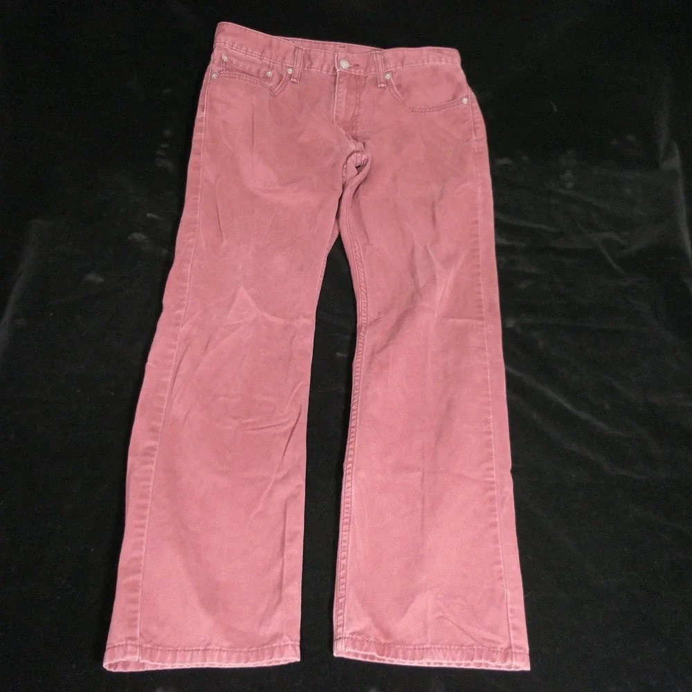 Levis Mens 514 Jeans 32x30 Red Faded Americana Gorpcore Streetwear Straight Leg